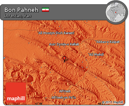 Political Map of Bon Pahneh