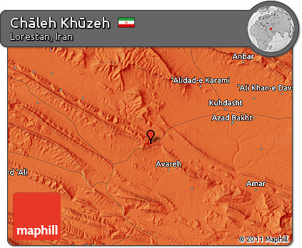 Political Map of Chāleh Khūzeh