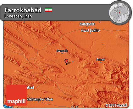 Political Map of Farrokhābād