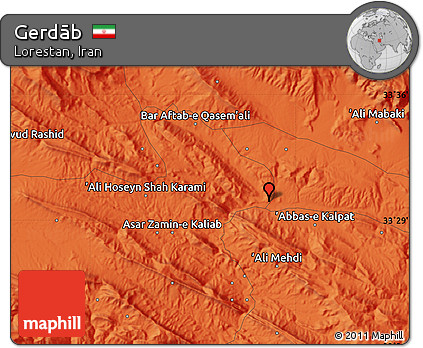 Political Map of Gerdāb