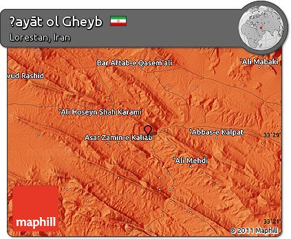 Political Map of Ḩayāt Ol Gheyb