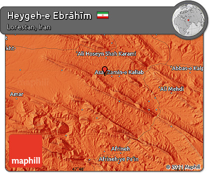 Political Map of Heygeh-e Ebrāhīm