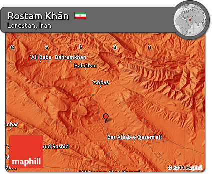 Political Map of Rostam Khān