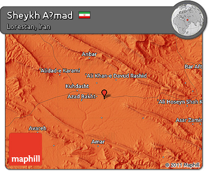 Political Map of Sheykh Aḩmad