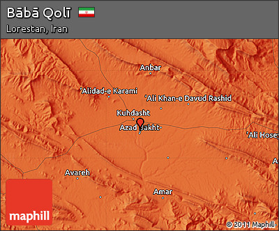 Political Map of Bābā Qolī