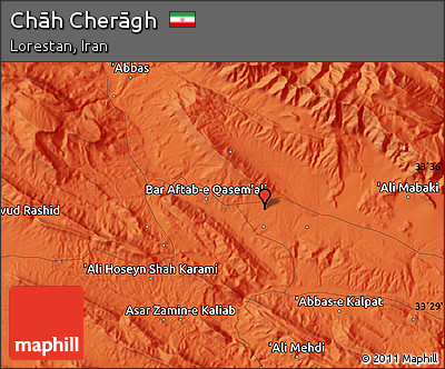 Political Map of Chāh Cherāgh