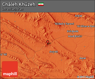 Political Map of Chāleh Khūzeh