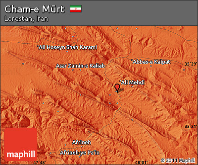 Political Map of Cham-e Mūrt