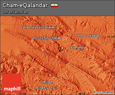 Political Map of Cham-eQalandar