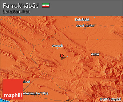 Political Map of Farrokhābād