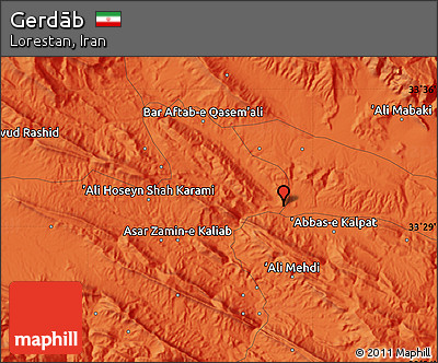 Political Map of Gerdāb