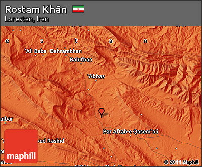 Political Map of Rostam Khān