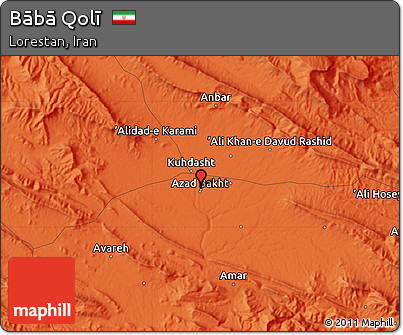 Political Map of Bābā Qolī