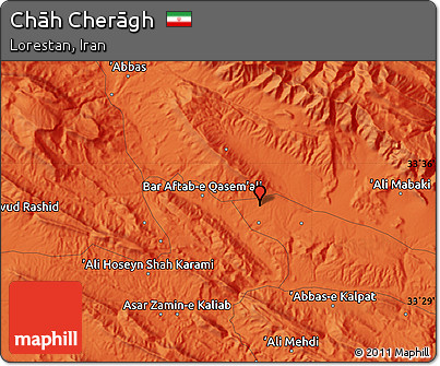Political Map of Chāh Cherāgh