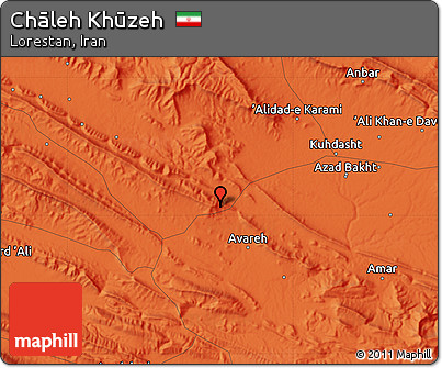 Political Map of Chāleh Khūzeh