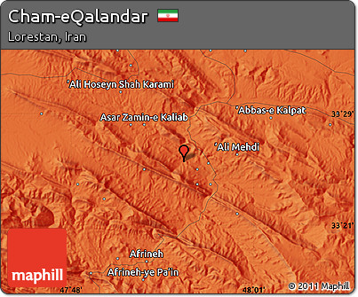 Political Map of Cham-eQalandar