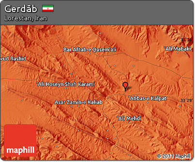 Political Map of Gerdāb