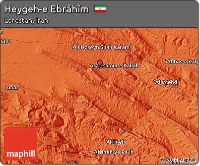 Political Map of Heygeh-e Ebrāhīm