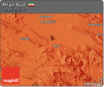 Political Map of Mīān Rūd