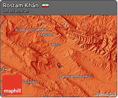 Political Map of Rostam Khān