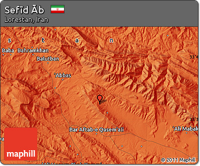 Political Map of Sefīd Āb
