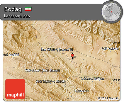 Satellite Map of Bodaq