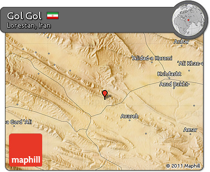 Satellite Map of Gol Gol