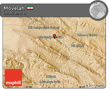 Satellite Map of Movelah