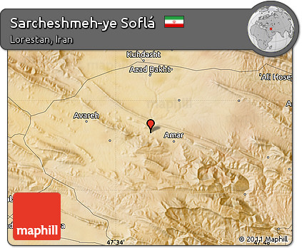 Satellite Map of Sarcheshmeh-ye Soflá