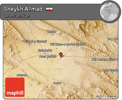 Satellite Map of Sheykh Aḩmad