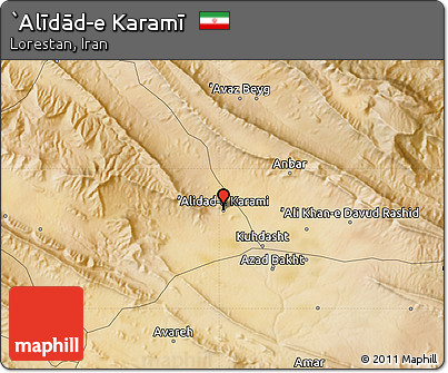 Satellite Map of `Alīdād-e Karamī