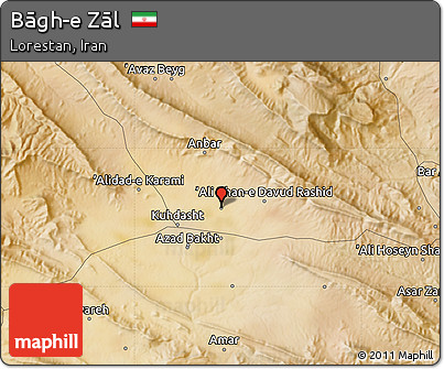 Satellite Map of Bāgh-e Zāl