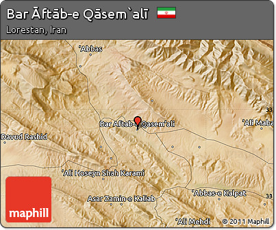 Satellite Map of Bar Āftāb-e Qāsem`alī