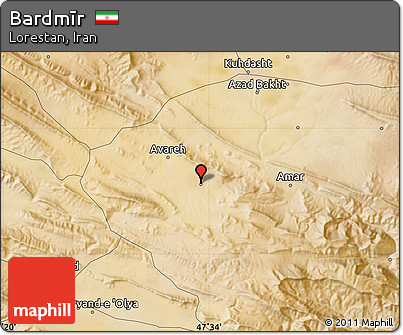 Satellite Map of Bardmīr