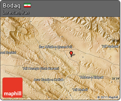 Satellite Map of Bodaq