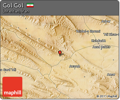 Satellite Map of Gol Gol
