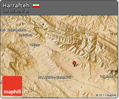 Satellite Map of Harrafteh
