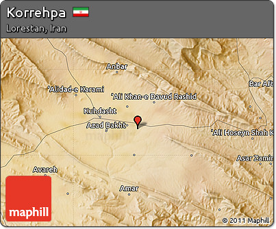 Satellite Map of Korrehpa