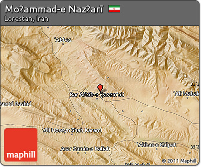 Satellite Map of Moḩammad-e Naz̧arī