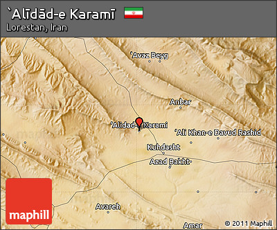 Satellite Map of `Alīdād-e Karamī