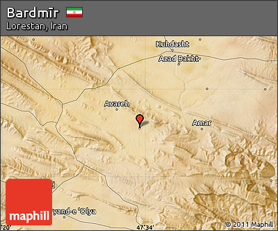 Satellite Map of Bardmīr