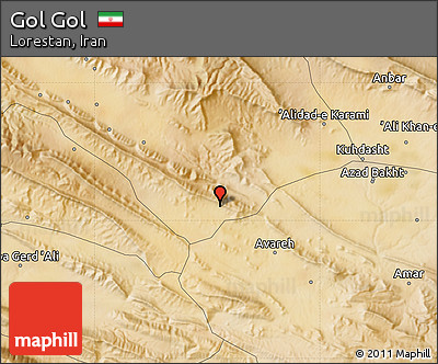 Satellite Map of Gol Gol