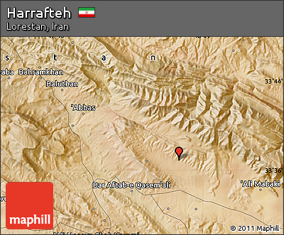 Satellite Map of Harrafteh