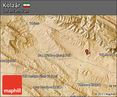 Satellite Map of Kolzār