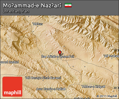 Satellite Map of Moḩammad-e Naz̧arī