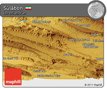 Physical Panoramic Map of Sūlābon