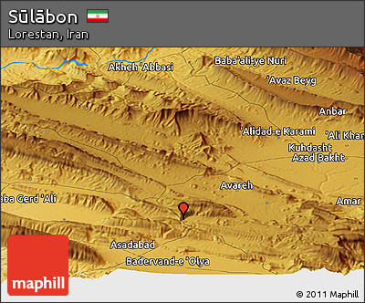 Physical Panoramic Map of Sūlābon