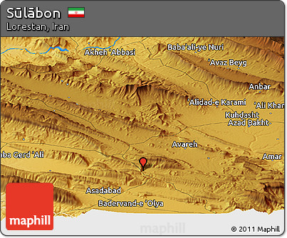 Physical Panoramic Map of Sūlābon