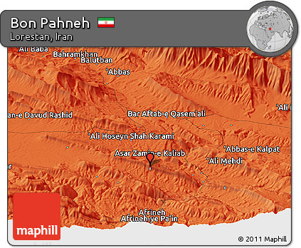 Political Panoramic Map of Bon Pahneh
