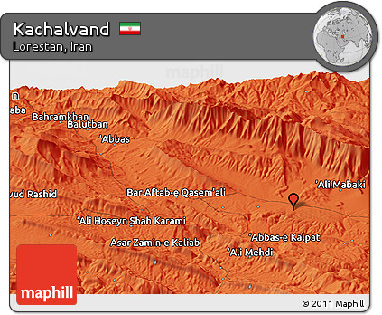 Political Panoramic Map of Kachalvand